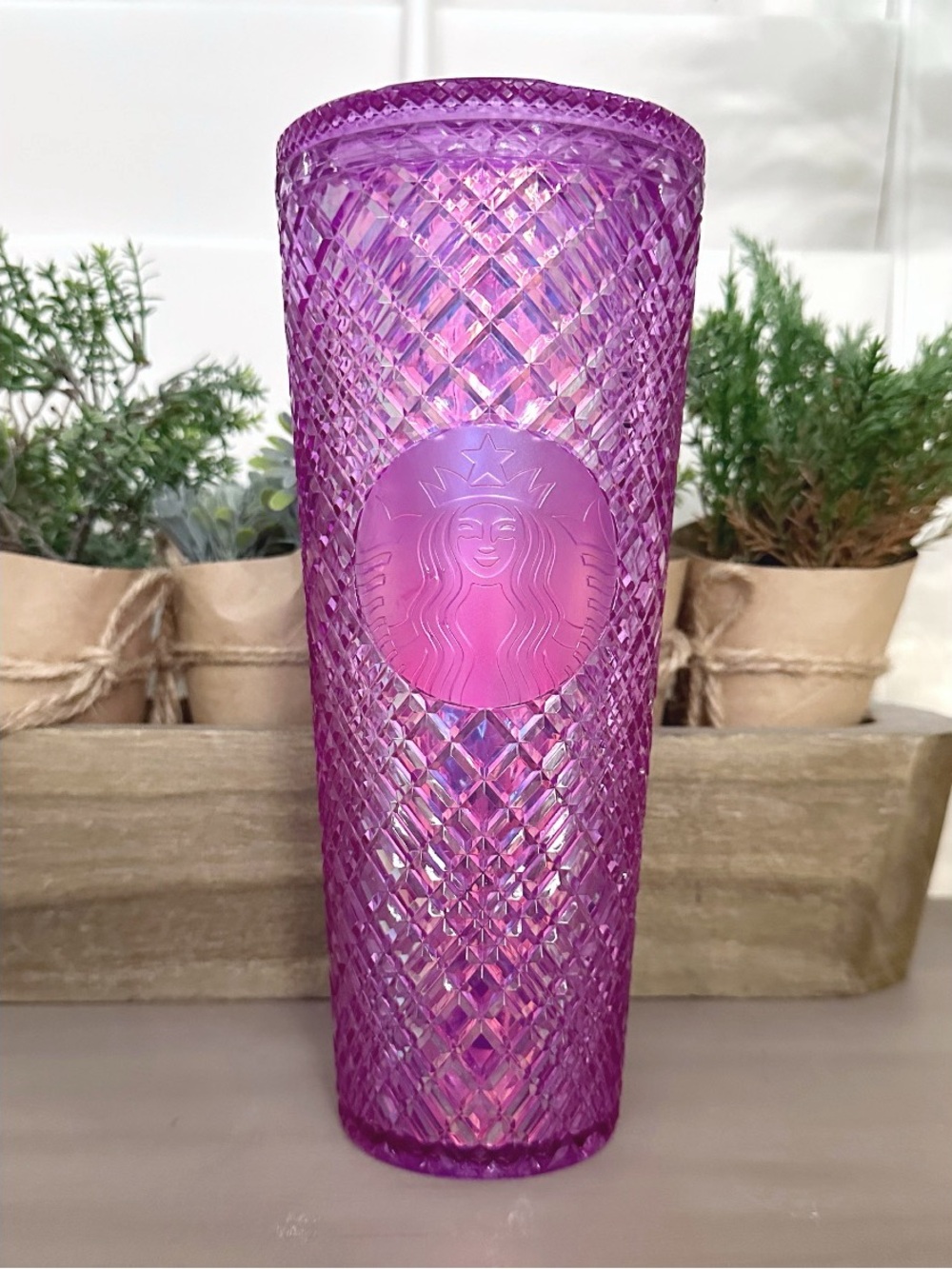 Starbucks 2023 Light Purple Taffy Jeweled Venti Cold Cup Tumbler 24oz
